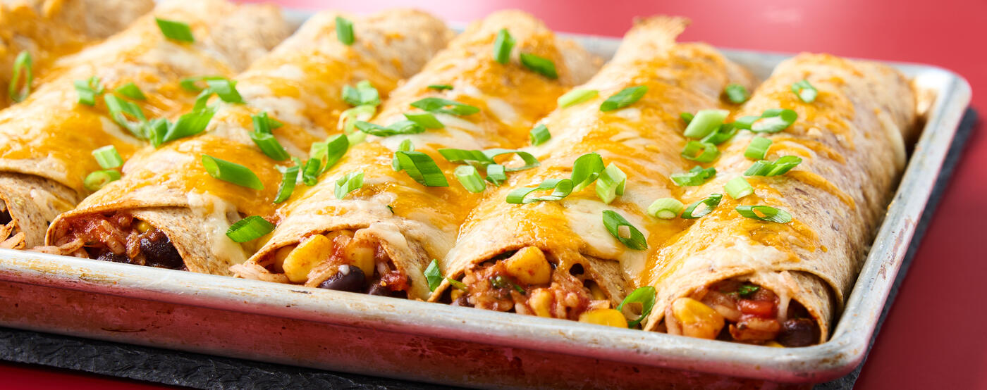 Cajun Rice and Bean Enchiladas Feed Good Rewards